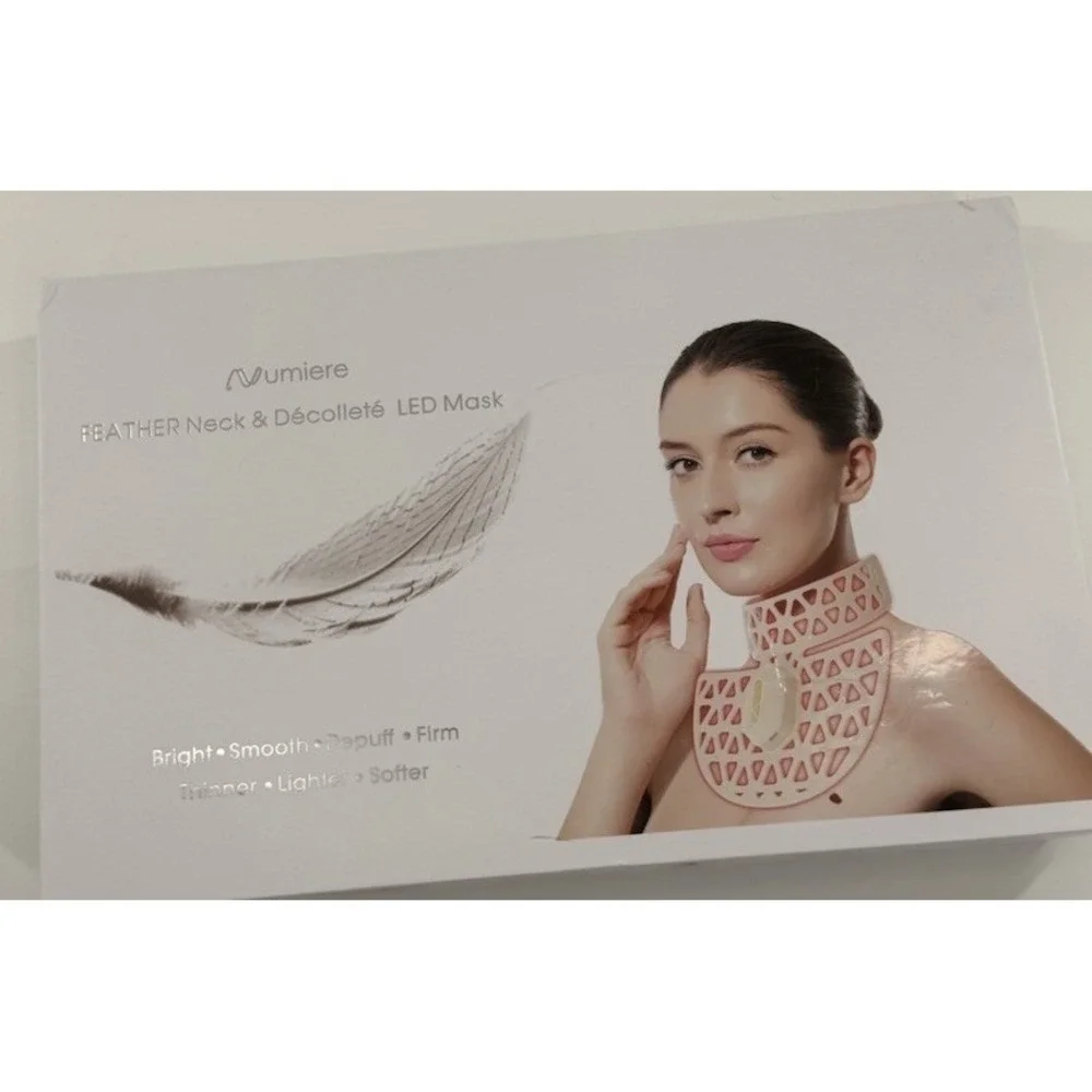 Numiere Feather Neck & Decollete LED Mask Red Light Therapy Anti-Aging- Open Box